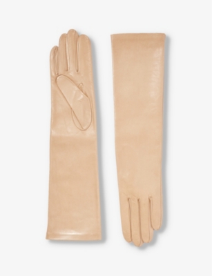 PAULA ROWAN Montserrat elbowlength leather gloves