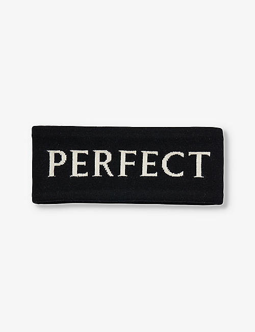 PERFECT MOMENT: Branded wool-blend headband