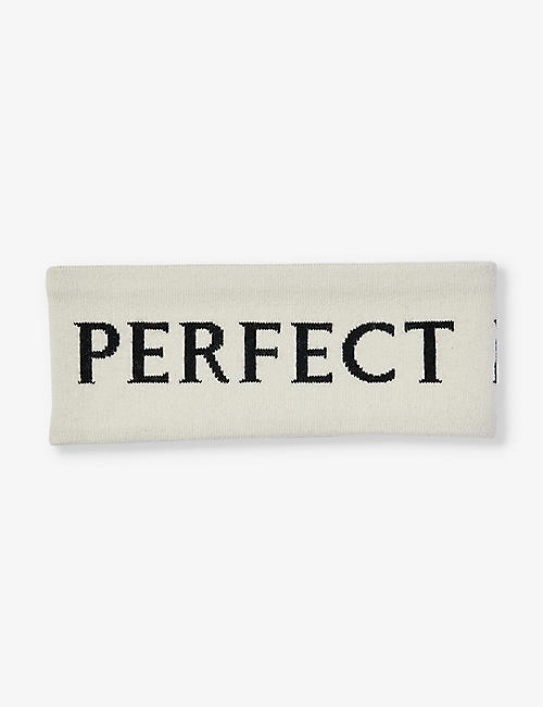 PERFECT MOMENT: Branded wool-blend headband