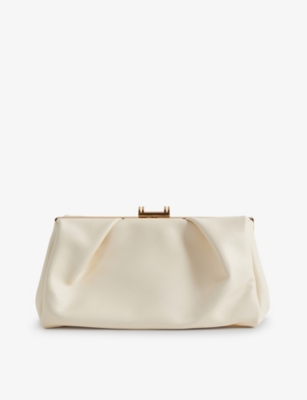 REISS: Madison leather clutch bag