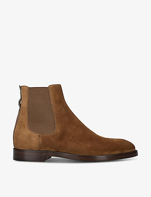 ZEGNA: Torino panelled suede Chelsea boots