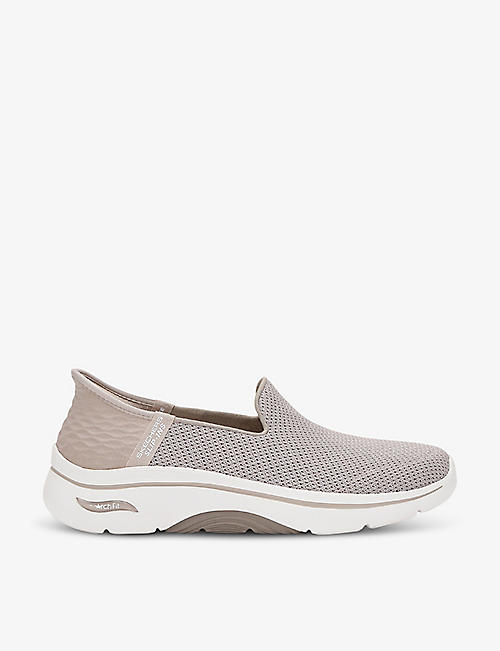 SKECHERS: GO WALK Arch Fit 2.0 slip-on woven low-top trainers