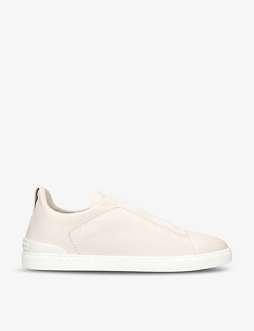ZEGNA: X3 Stitch leather low-top trainer