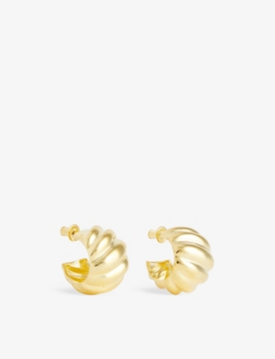 Shop Moya Womens Gold Lola 18ct Yellow Gold-plated Brass Earrings