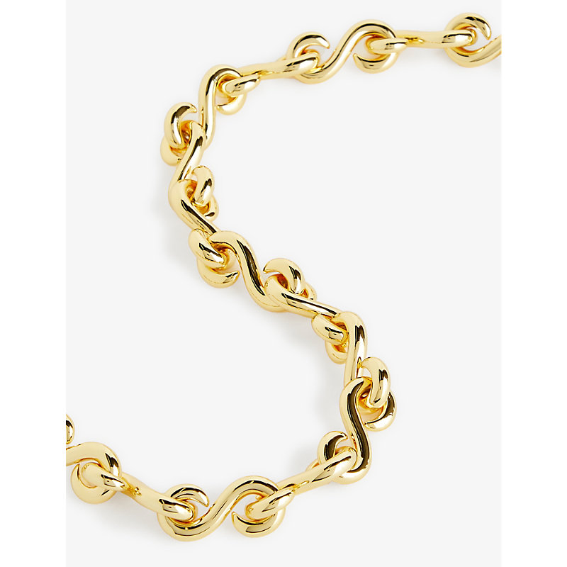 Shop Moya Jolene Yellow-gold Plated Brass Necklace