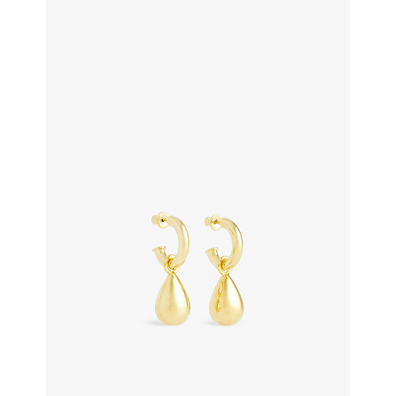 Shop Moya Womens Gold Alma 18ct Yellow-gold Plated Brass Earrings