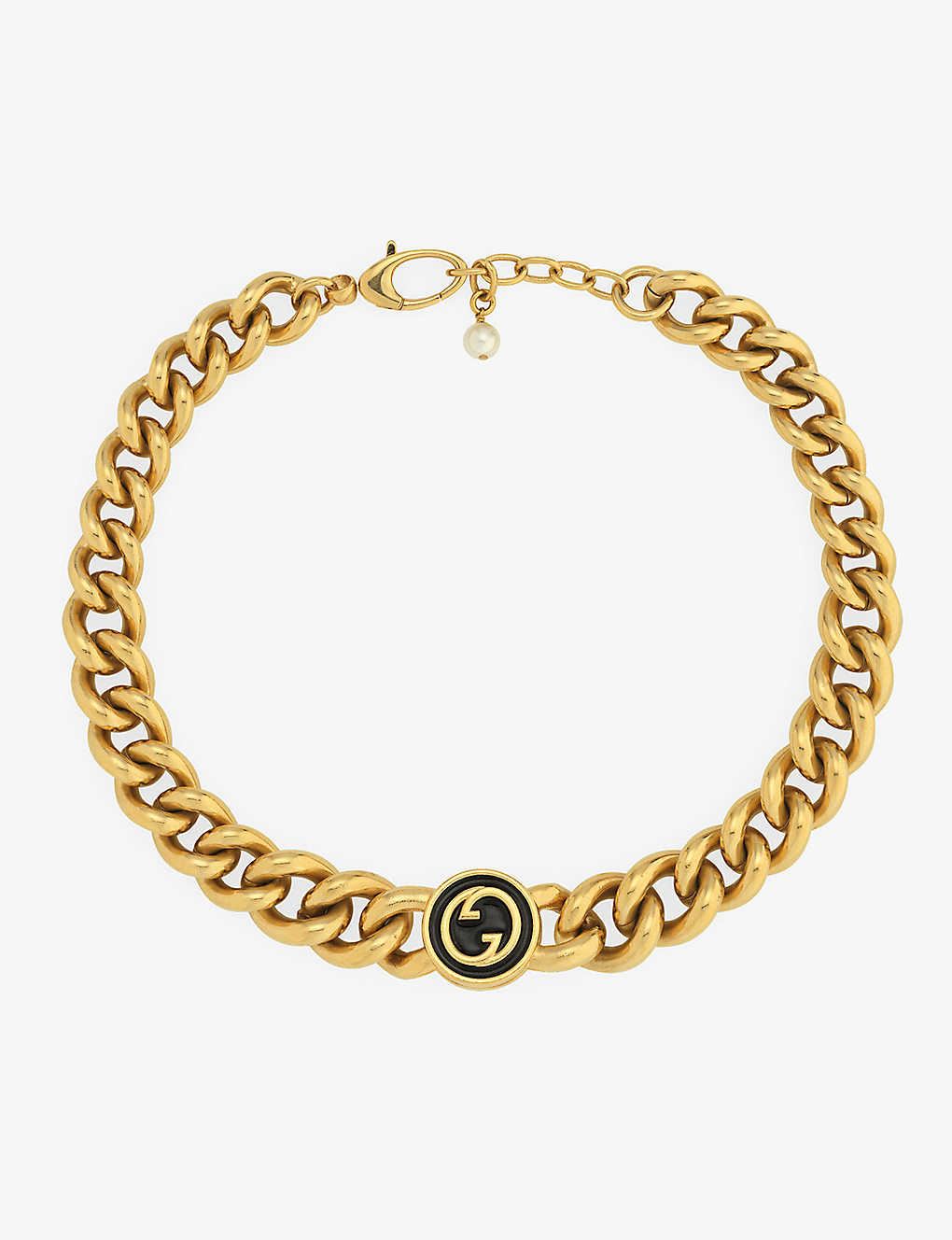 Gucci Blondie Curb-chain Necklace In Yellow Gold