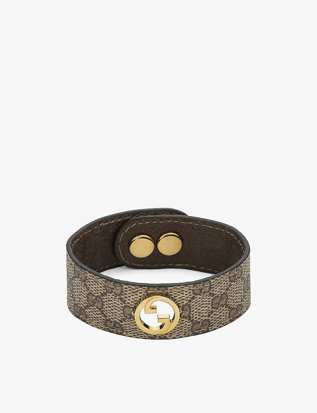 Gucci Blondie Leather Bracelet In Gold