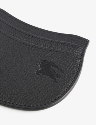 Shop Burberry Black Rocking Horse Leather Card Holder
