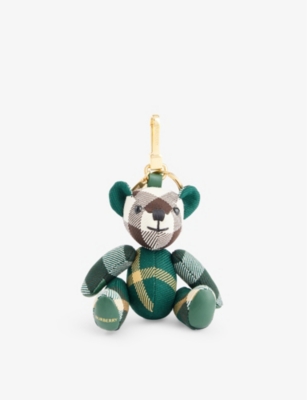 Burberry Ivy Thomas Checked-pattern Woven Keyring In Ivy