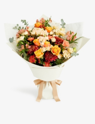 AOYAMA FLOWER MARKET: Apricot Garden large floral and foliage bouquet
