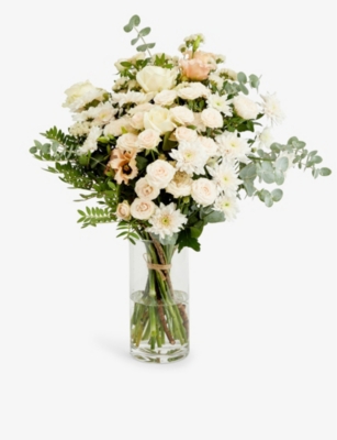 AOYAMA FLOWER MARKET: Blushing Beauty medium floral and foliage bouquet