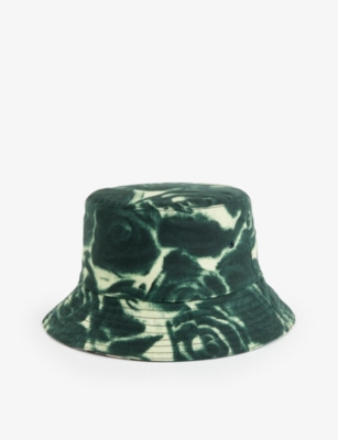 BURBERRY: Rose-pattern cotton bucket hat