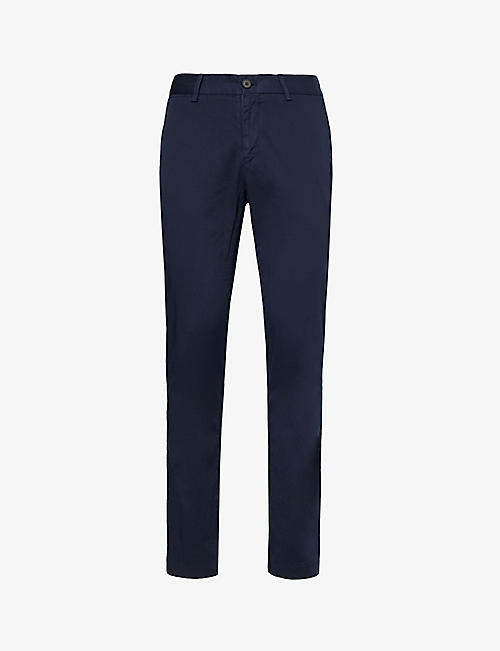 SUNSPEL: Tapered-leg regular-fit stretch-cotton trousers