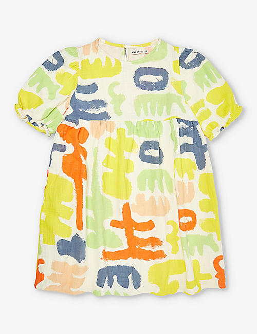 BOBO CHOSES: Carnival abstract-pattern cotton dress 4-13 years