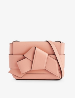Acne Studios Womens Salmon Pink Masubi Mini Leather Cross-body Bag