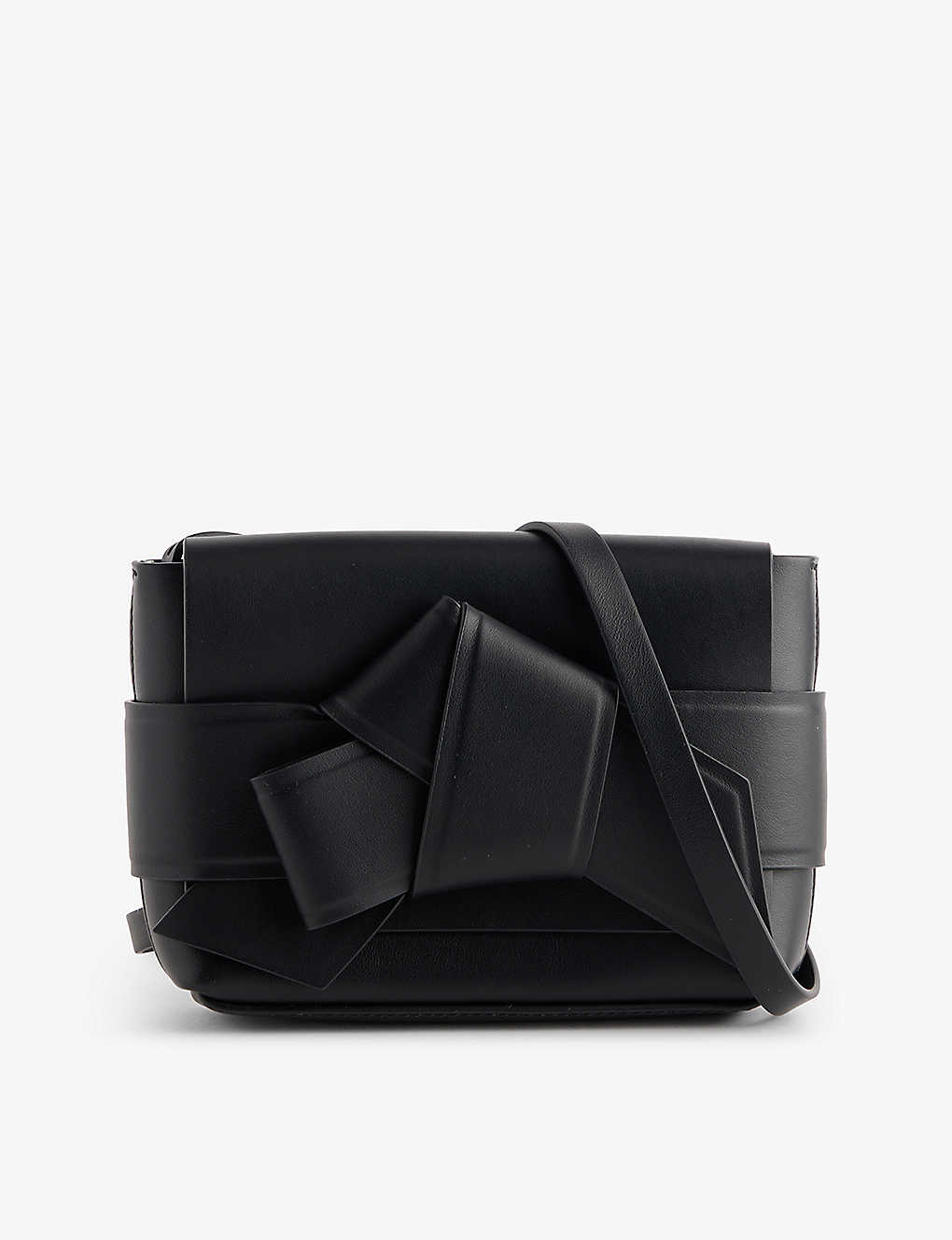 Acne Studios Musubi Leather Cross-body Bag In Black