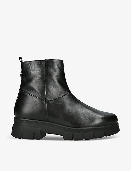 CARVELA COMFORT: Run Chelsea side-zip leather ankle boots