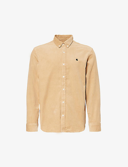 CARHARTT WIP: Madison brand-embroidered cotton-corduroy shirt