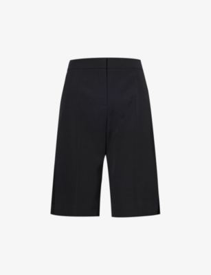Givenchy Black Wool Shorts For Women In Black