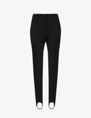 GIVENCHY: Strirrup-hem mid-rise stretch-woven trousers
