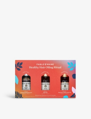 Fable & Mane Healthy Hair Oiling Ritual Gift Set