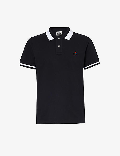 VIVIENNE WESTWOOD: Classic brand-embroidered cotton-piqué polo shirt