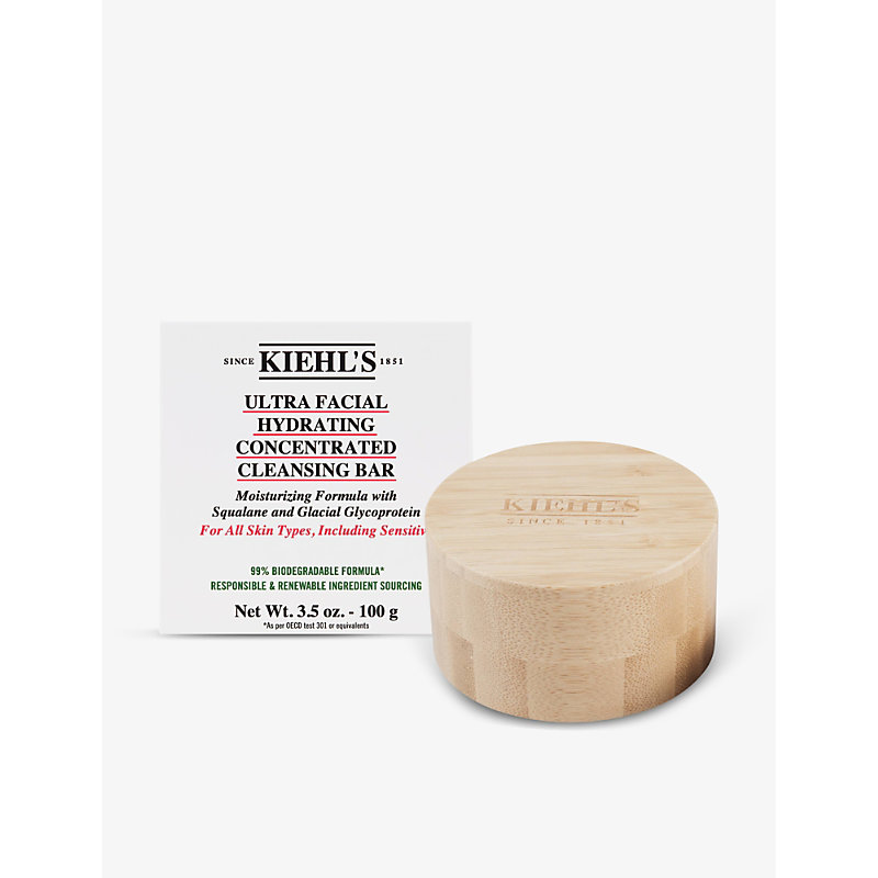 Shop Kiehl's Since 1851 Ultra Facial Hydrating Concentrated Cleansing Bar And Dish 100g