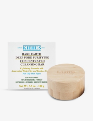 Shop Kiehl's Since 1851 Kiehl's Rare Earth Deep Pore Purifying Cleansing Bar And Dish 100g