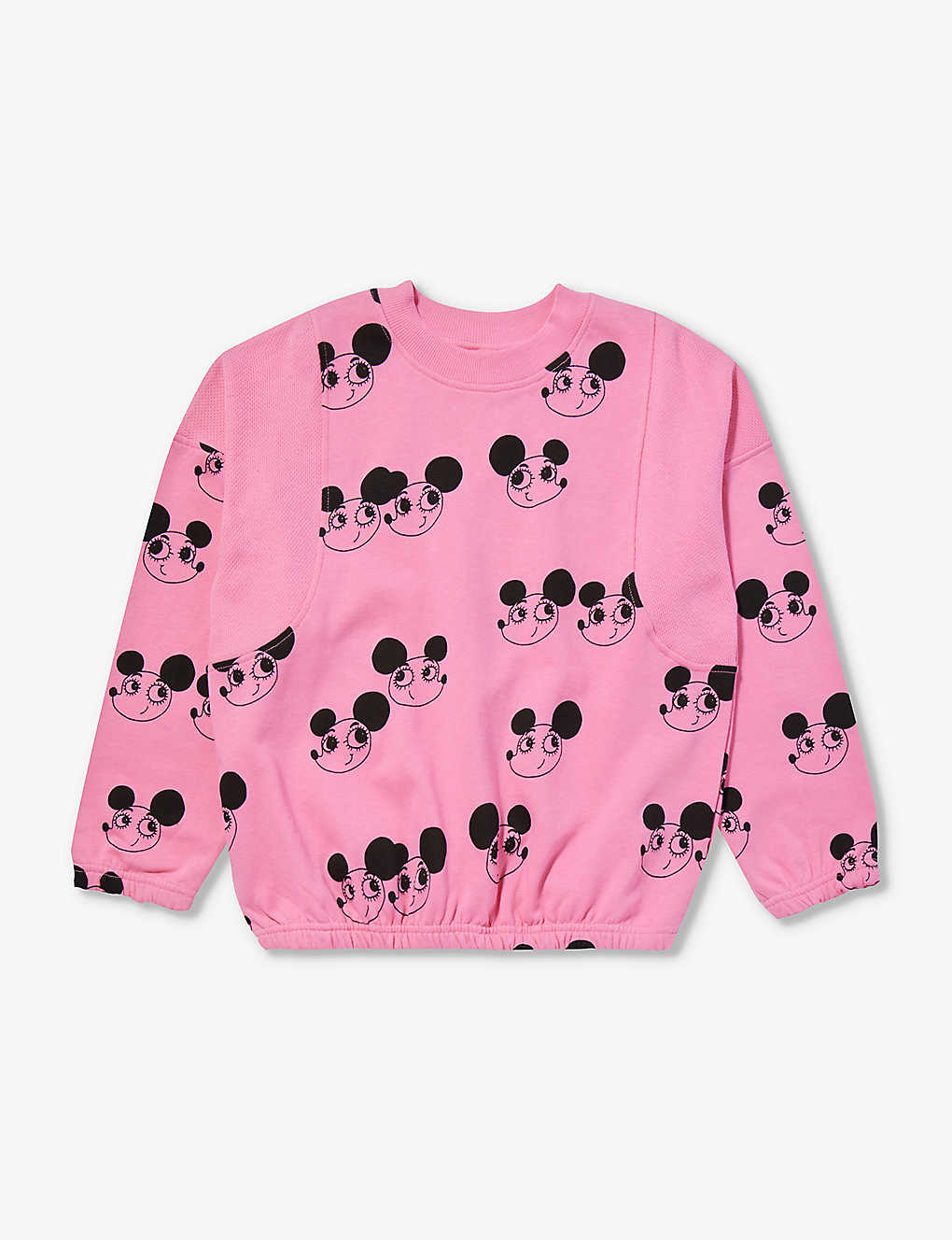 Mini Rodini Girls Pink Kids Ritzratz-print Organic Cotton-jersey Sweatshirt 9 Months-11 Years