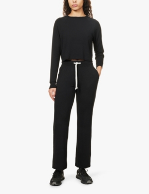 SPLITS59 WOMENS SPLITS59 RAVEN RELAXED-FIT STRETCH-WOVEN JOGGING BOTTOMS 