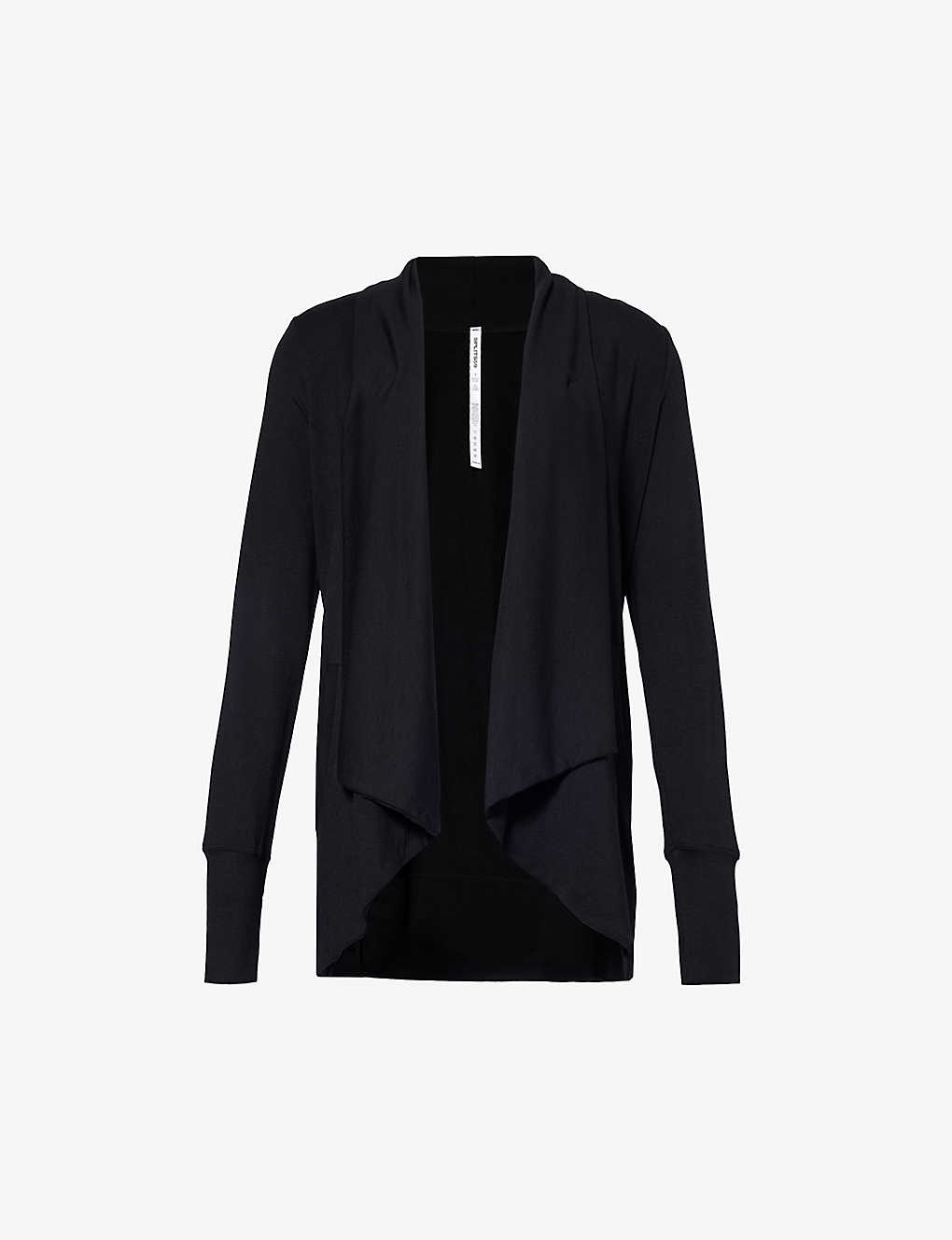 Splits59 Celine Relaxed-fit Stretch-woven Cardigan In Black