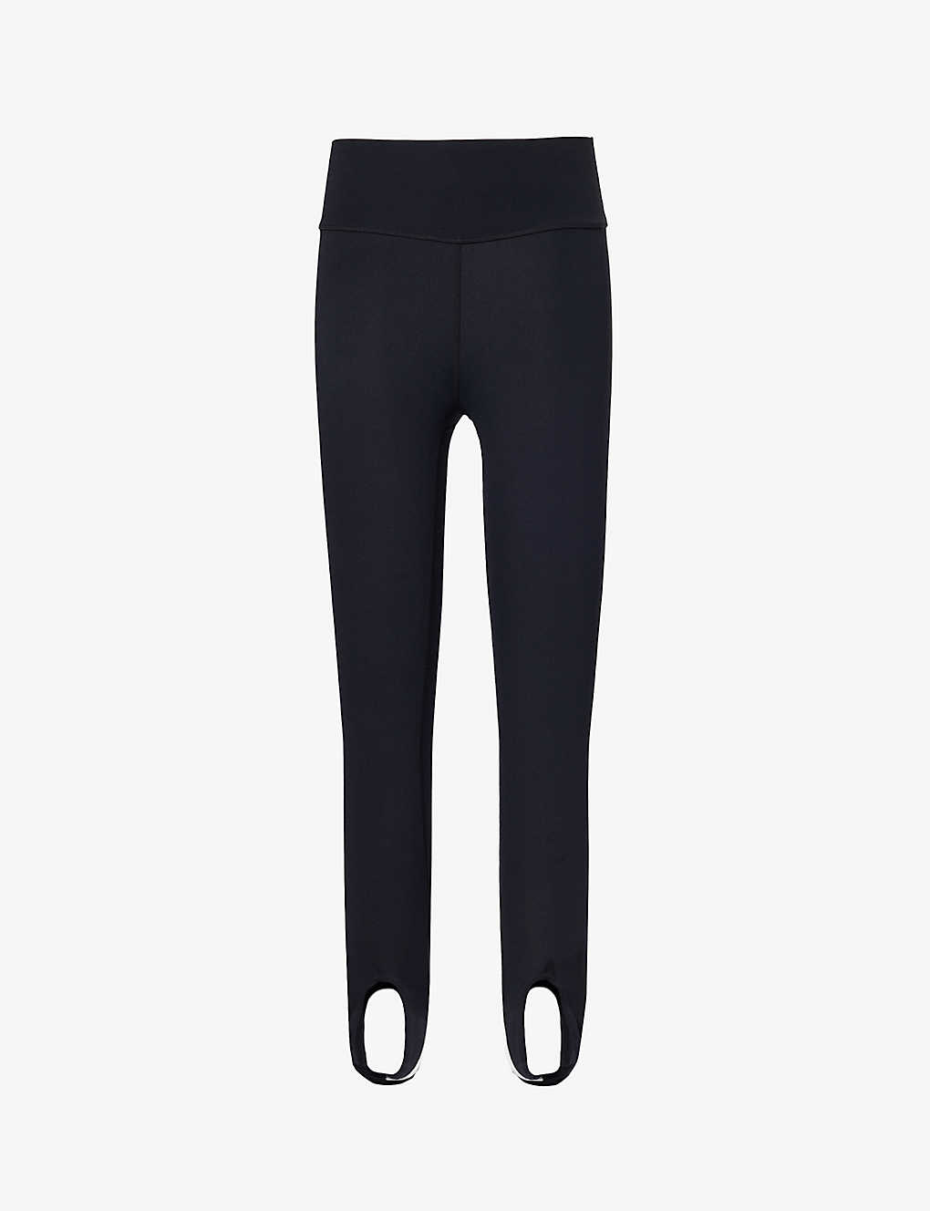 Splits59 Amber Airweight Contrast-panel High-rise Stretch-woven Leggings In Black/white