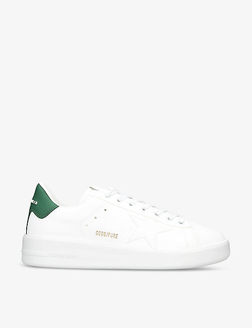 GOLDEN GOOSE: Men's Pure Star Bio faux-leather low-top trainers