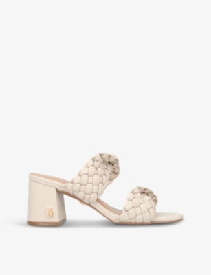 Kg Kurt Geiger Womens Bone Sofie Braided Faux-leather Sandals