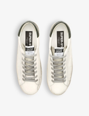 Shop Golden Goose Mens Green Oth Superstar Bio Logo-print Low-top Faux-leather Trainers Eur 46 / 12 Uk