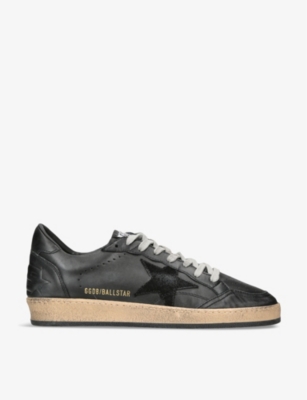 GOLDEN GOOSE: Ball Star leather low-top trainers