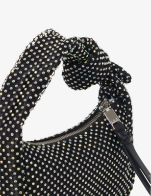 Shop Iro Bla89 Noue Baby Stud-embellished Woven Hand Bag