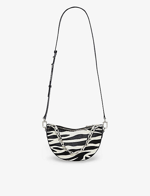 IRO: Arc Baby zebra-print leather shoulder bag