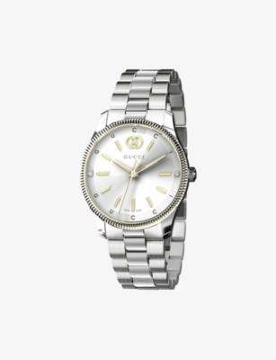 GUCCI: YA1265063 G-Timeless Slim stainless-steel automatic watch