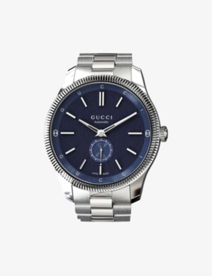 GUCCI: YA126389 G-Timeless stainless-steel automatic watch