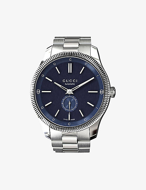 GUCCI: YA126389 G-Timeless Slim stainless-steel automatic watch