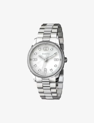 GUCCI: YA1265064 G-Timeless Slim stainless-steel automatic watch