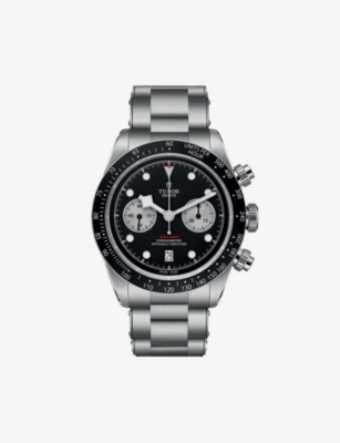 TUDOR: M79360N0001 Black Bay Chrono steel automatic watch