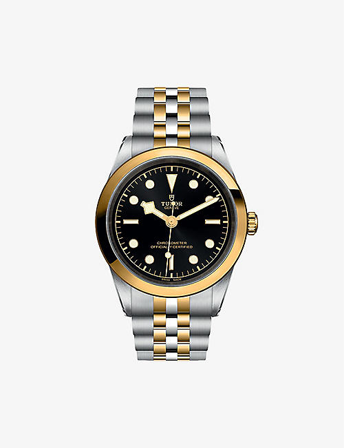 TUDOR: M796830001 Black Bay 41 yellow-gold and steel automatic watch