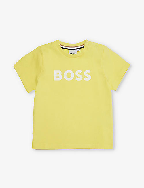 BOSS: Logo-print cotton-jersey T-shirt 6 months-3 years
