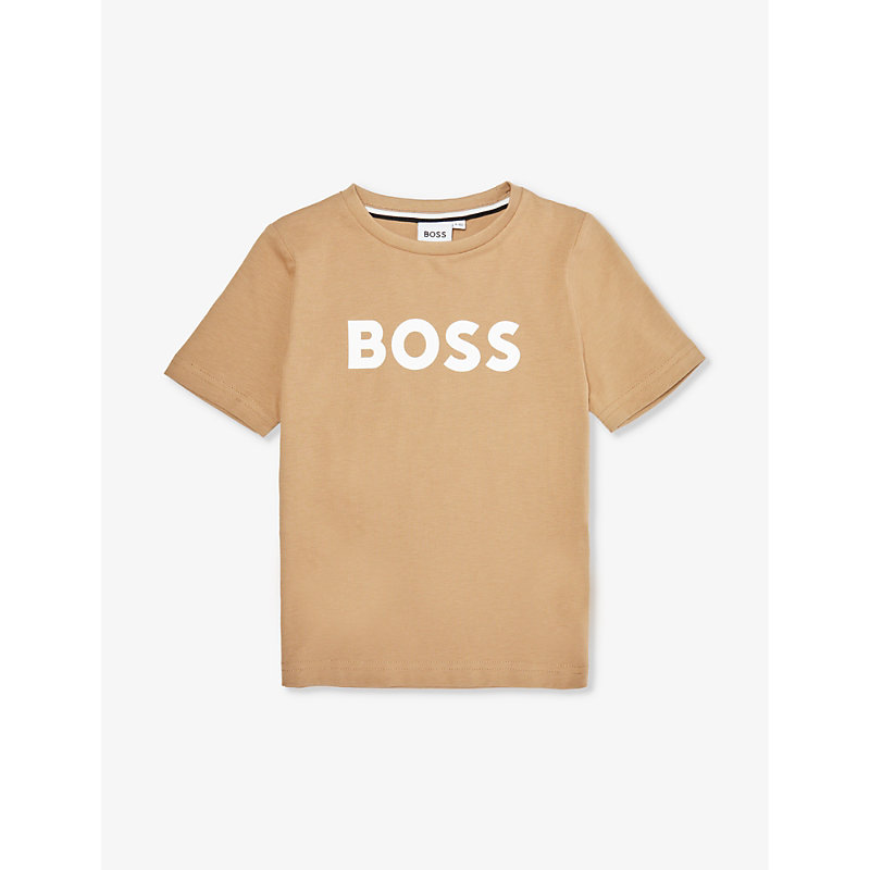Hugo Boss Boss Boys Stone Kids Logo-print Short-sleeve Cotton-jersey T-shirt 4-16 Years