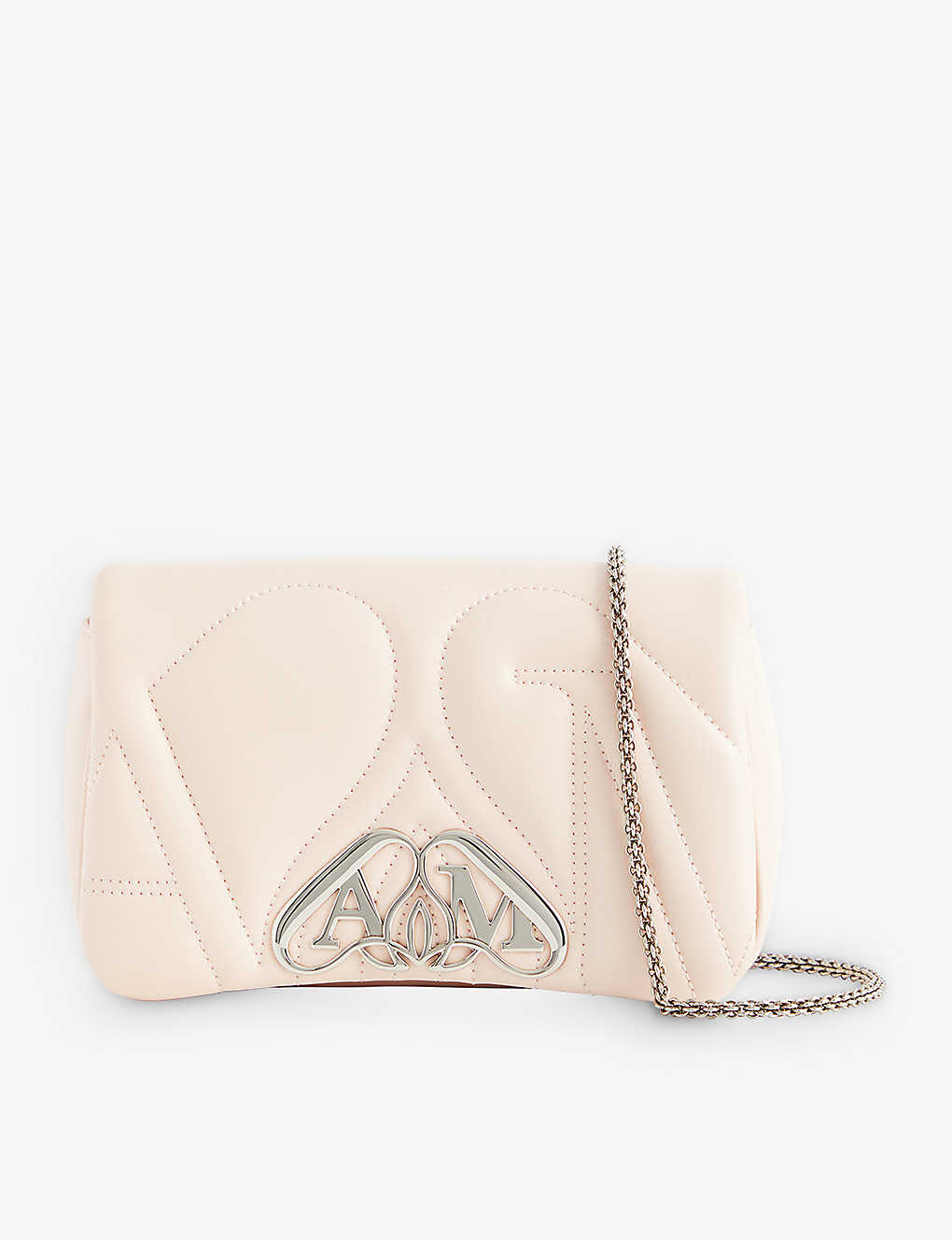 Alexander Mcqueen Womens Clay The Seal Mini Leather Shoulder Bag