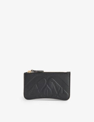 Alexander Mcqueen Womens Black Seal Leather Wallet