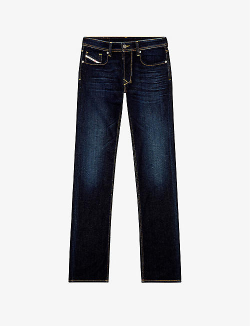 DIESEL: 1985 Larkee faded-wash straight-leg stretch-denim jeans